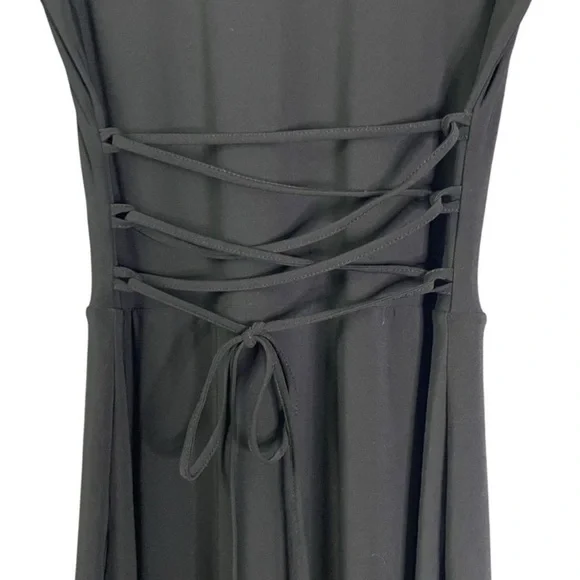 AYM Studio NEW Walter Reversible Maxi Dress Black Medium - Picture 4 of 13